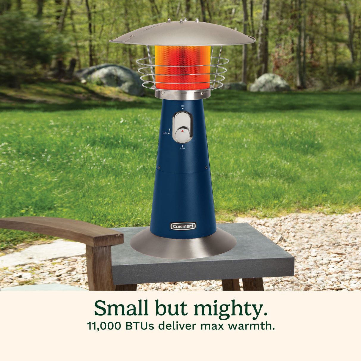 Cuisinart Portable Tabletop Patio Heater, Navy