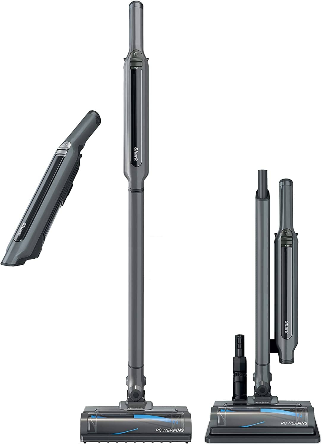 Shark WANDVAC System Ultra-Lightweight Powerful Cordless Stick Vacuum with Charging Dock Gray