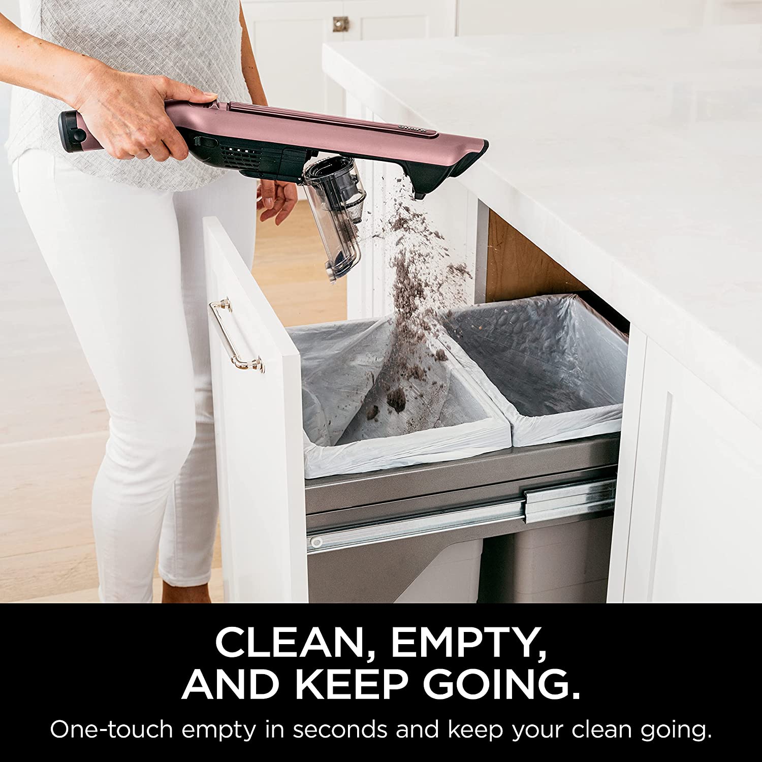 Shark Wandvac Ultra-Lightweight Powerful Cordless Stick Vacuum, Mauve