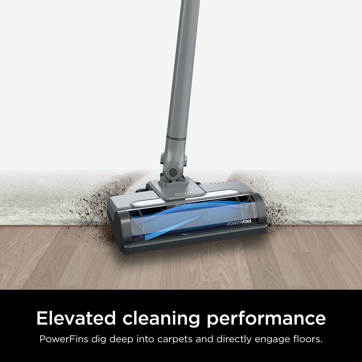 Shark WANDVAC Pet Ultra-Lightweight Cordless Stick Vacuum with PowerFins Brushroll & Charging Dock, Steel Grey - Open Box