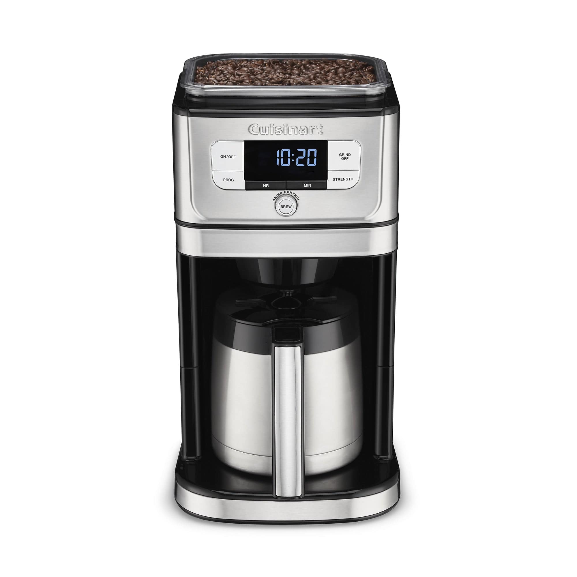 Cuisinart Burr Grind & Brew 10 Cup Coffee Maker, Silver