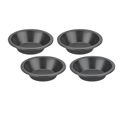 Cuisinart Mini Round Pie Dishes (Set of 4), Black
