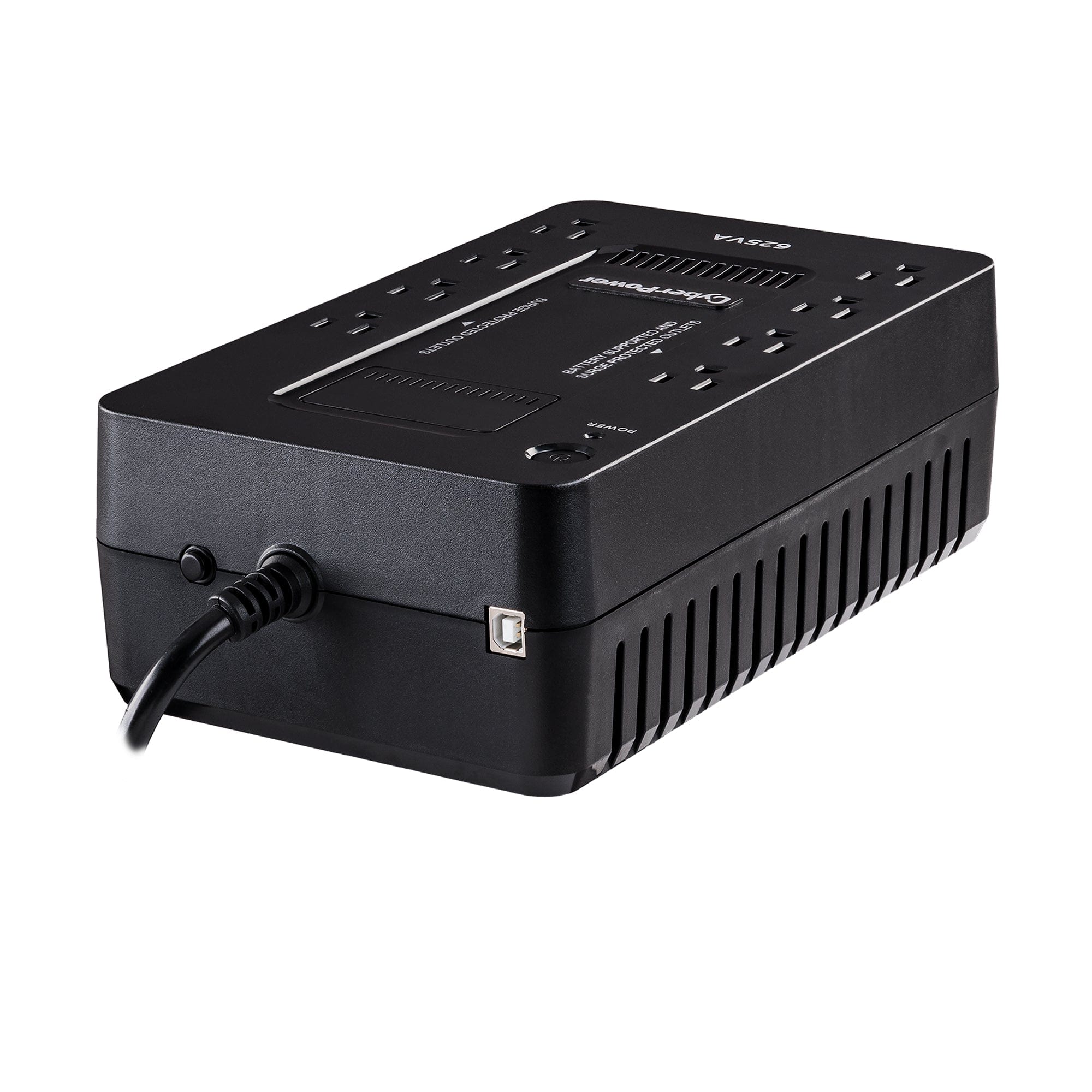 CyberPower XC625 625VA/375W 8-Outlet UPS, New Battery - Certified Refurbished