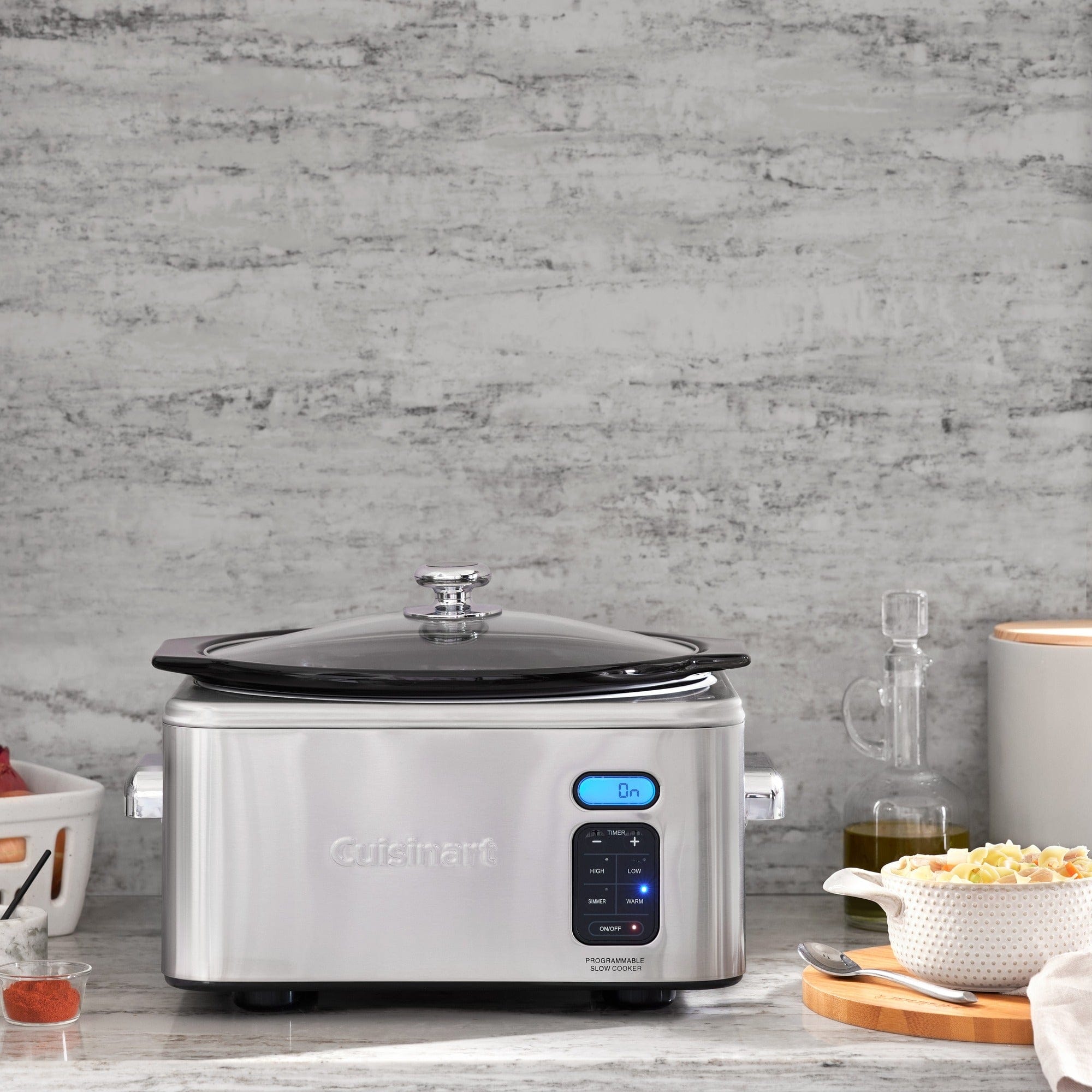 Cuisinart 6.5 Quart Programmable Slow Cooker, Silver
