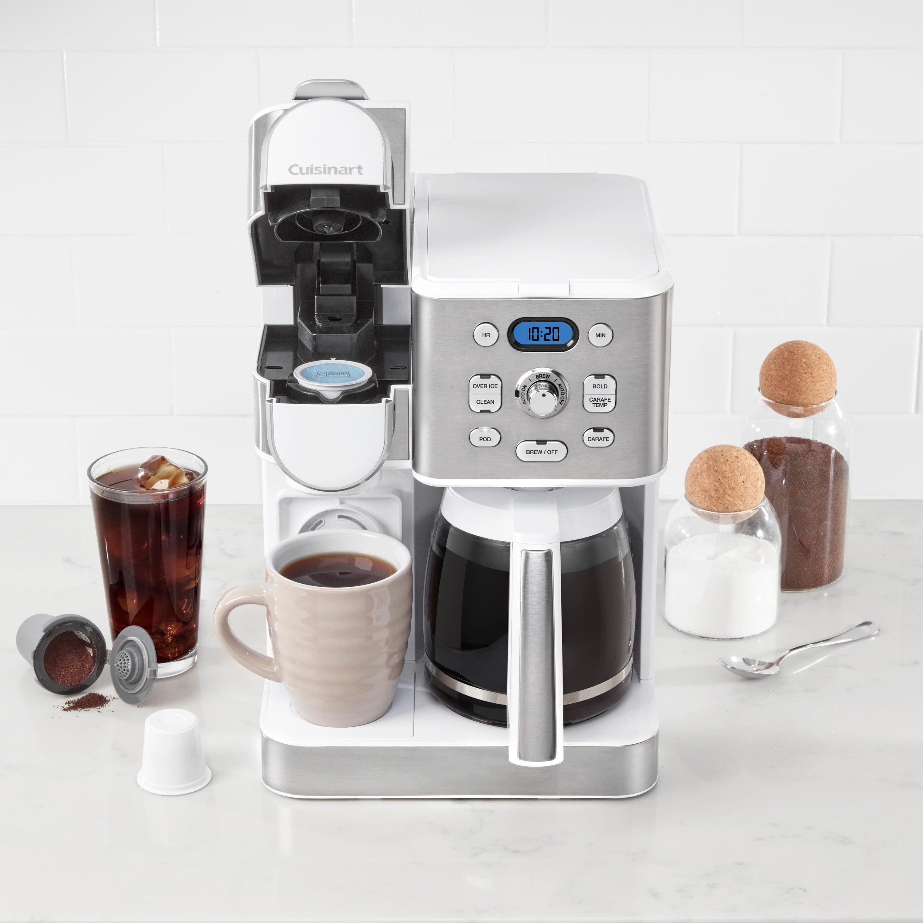 Cuisinart Coffee Center® 2-in-1 Coffee Maker White, White