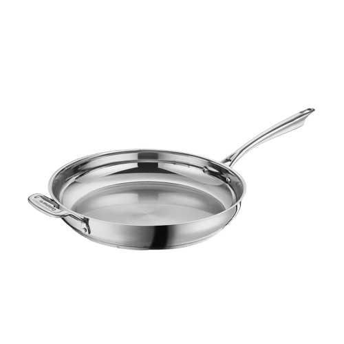 Cuisinart Professional Series™ Cookware 12" Skillet with Helper Handle, Silver