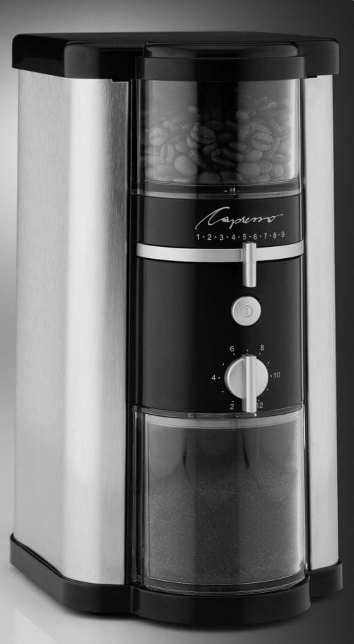 Capresso 14oz Disk Burr Grinder Stainless - Certified Refurbished