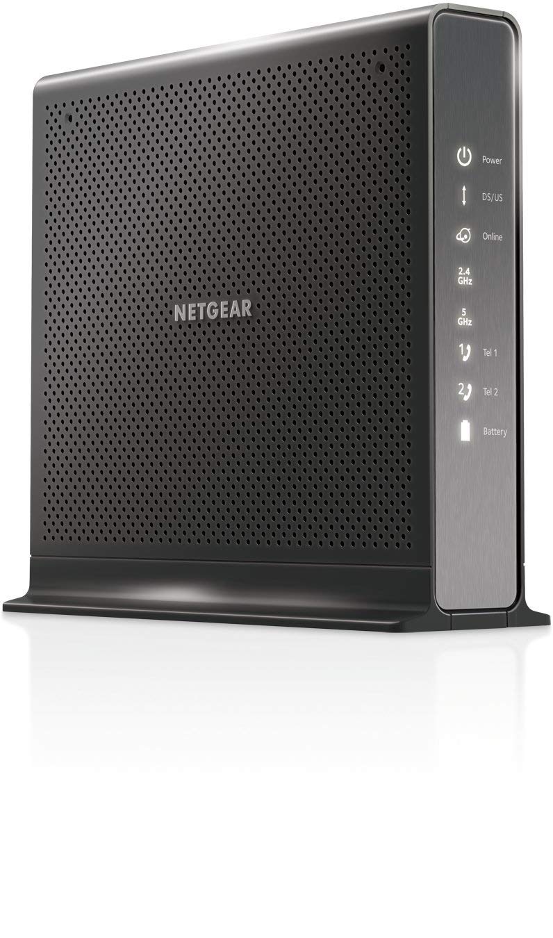 NETGEAR C7100V-100NAR Nighthawk AC1900 WiFi DOCSIS 3.0 Cable Modem Router, For XFINITY Internet & Voice – Certified Refurbished