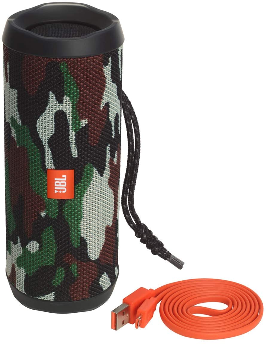 JBL Flip 4 Bluetooth Waterproof Portable Speaker, Camo - Certified Refurbished