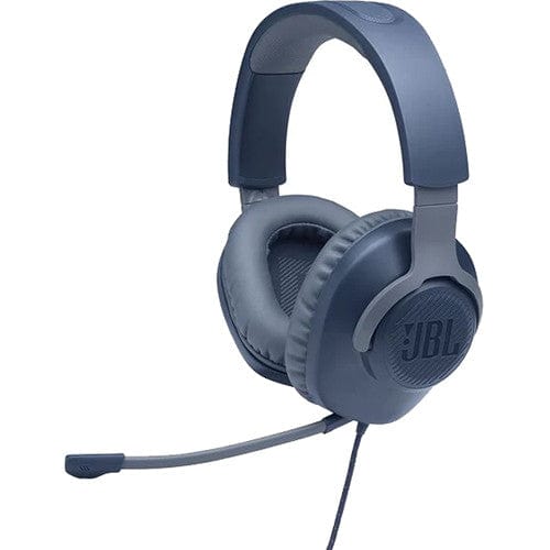 JBL Quantum 100 Wired Headset for Gaming, Blue - Certified Refurbished
