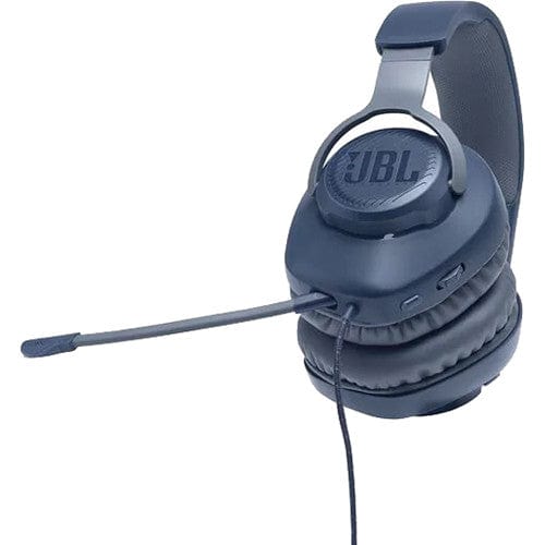 JBL Quantum 100 Wired Headset for Gaming, Blue - Certified Refurbished