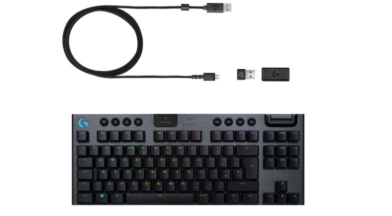 Logitech K920-009495X G915 TKL Tenkeyless LIGHTSPEED Wireless RGB Gaming Keyboard GL Tactile - Seller Refurbished