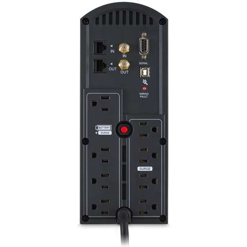 CyberPower Simulated Sine Wave 1500VA / 900W 8 Outlets USB UPS Battery Backup - New Battery Certified Refurbished