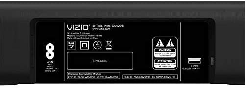 Vizio V51x-J6B-RB 36" 5.1 Sound Bar System - Certified Refurbished