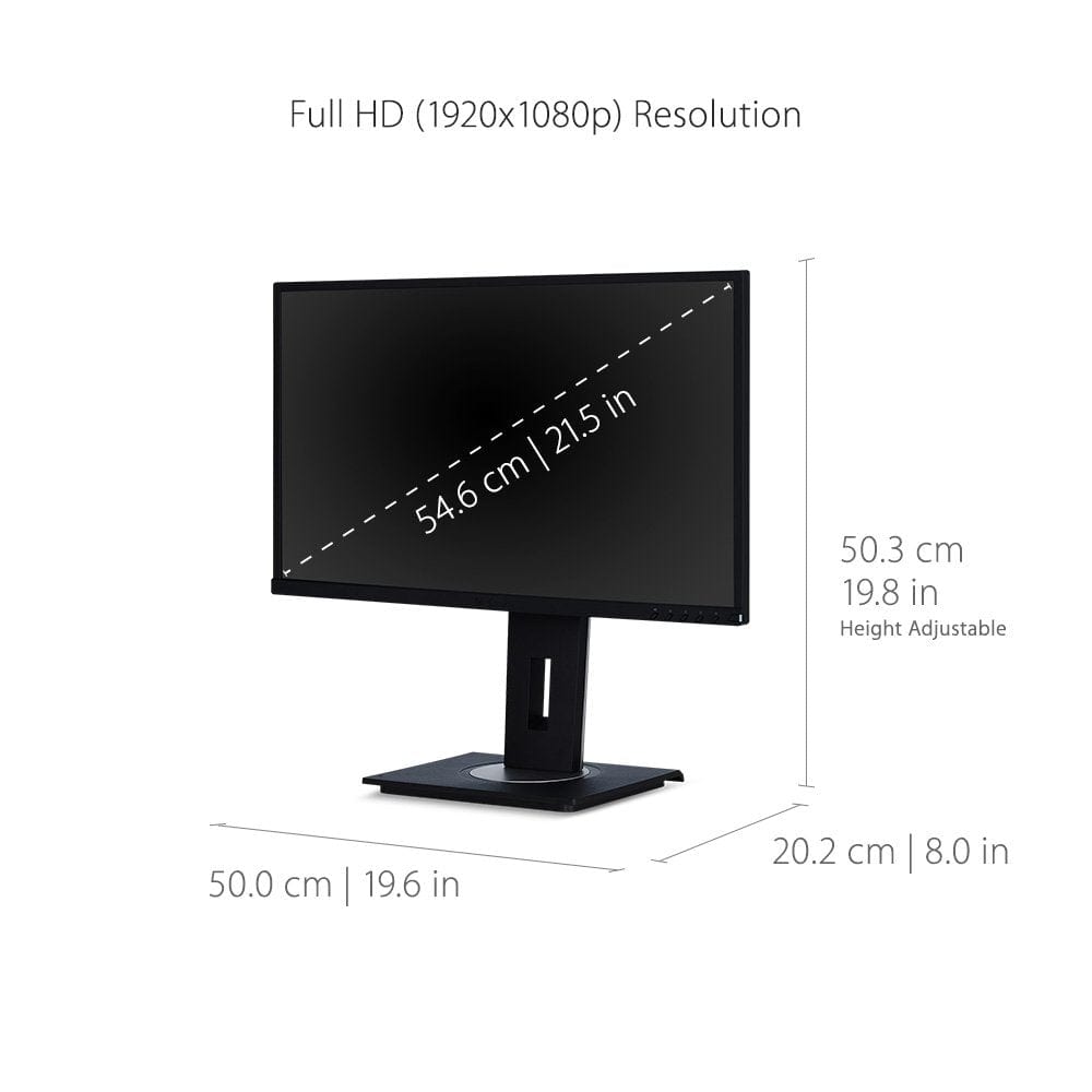 ViewSonic 22" 1080p Ergonomic Monitor - Certified Refurbished