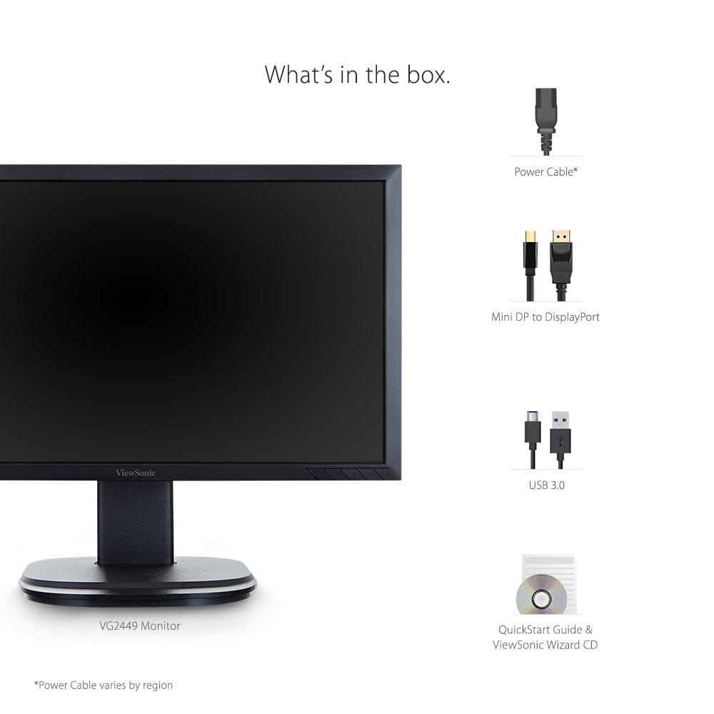 ViewSonic 24" Ergonomic LED Monitor - Refurbished