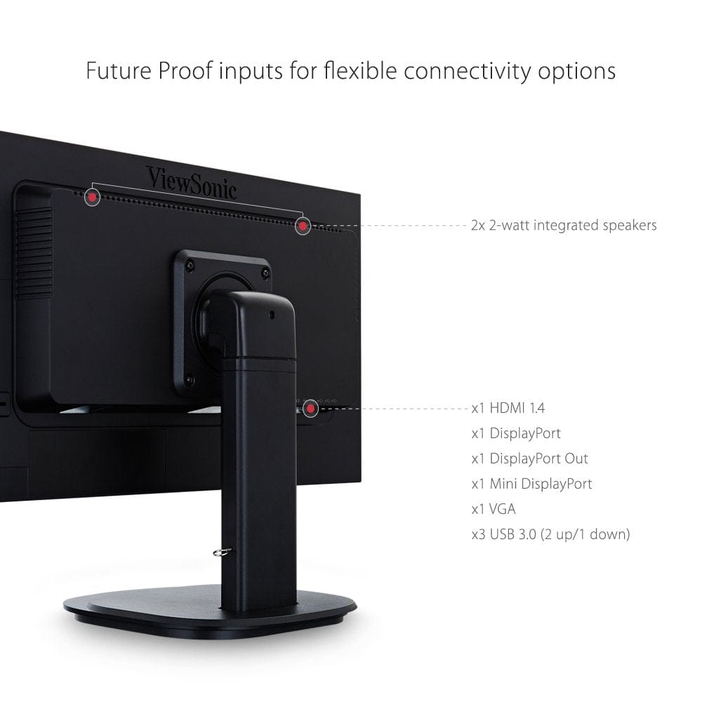 ViewSonic 24" Ergonomic LED Monitor - Certified Refurbished