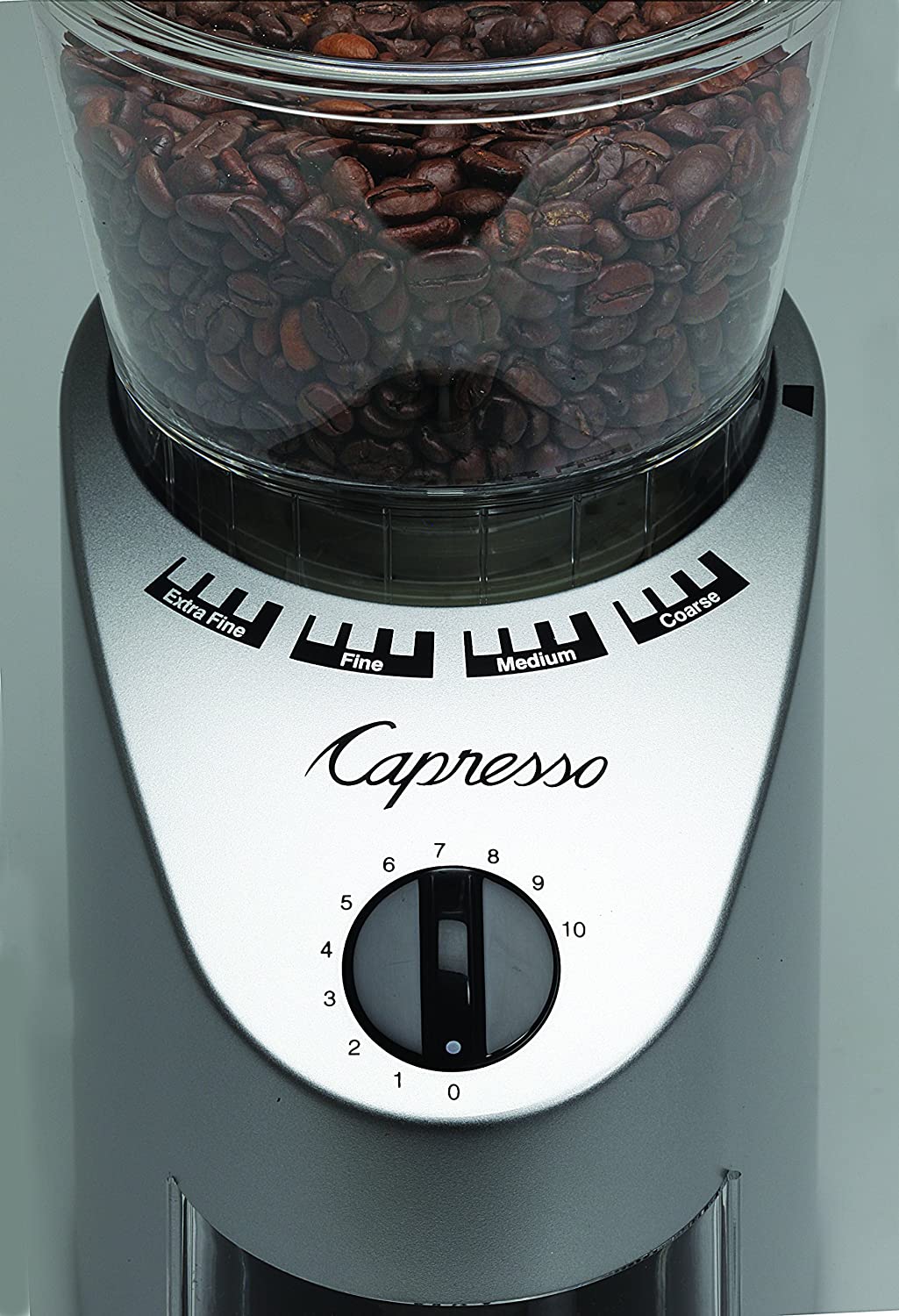 Capresso 8.8oz Infinity Conical Burr Grinder Silver - Certified Refurbished