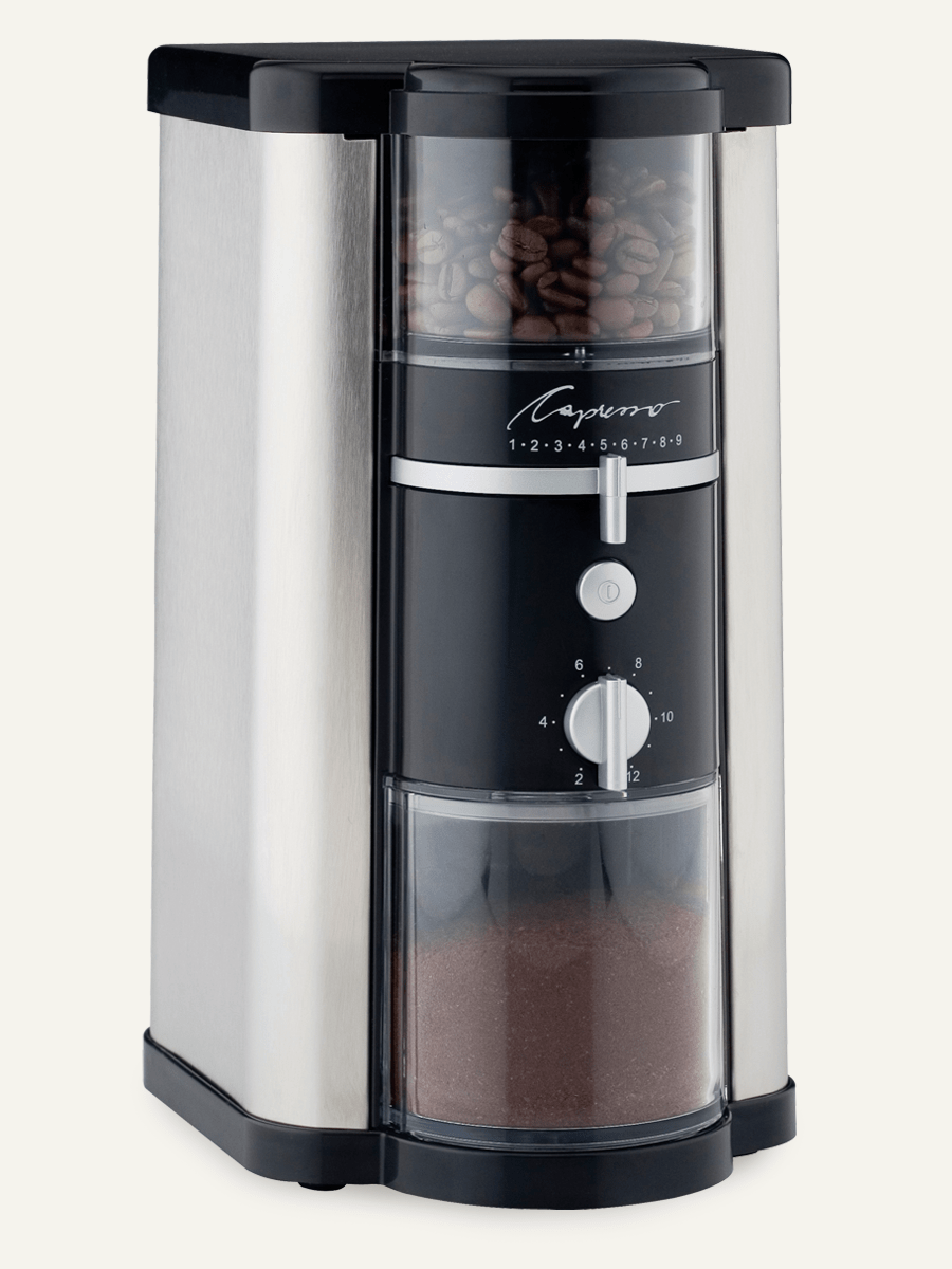 Capresso 14oz Disk Burr Grinder Stainless - Certified Refurbished