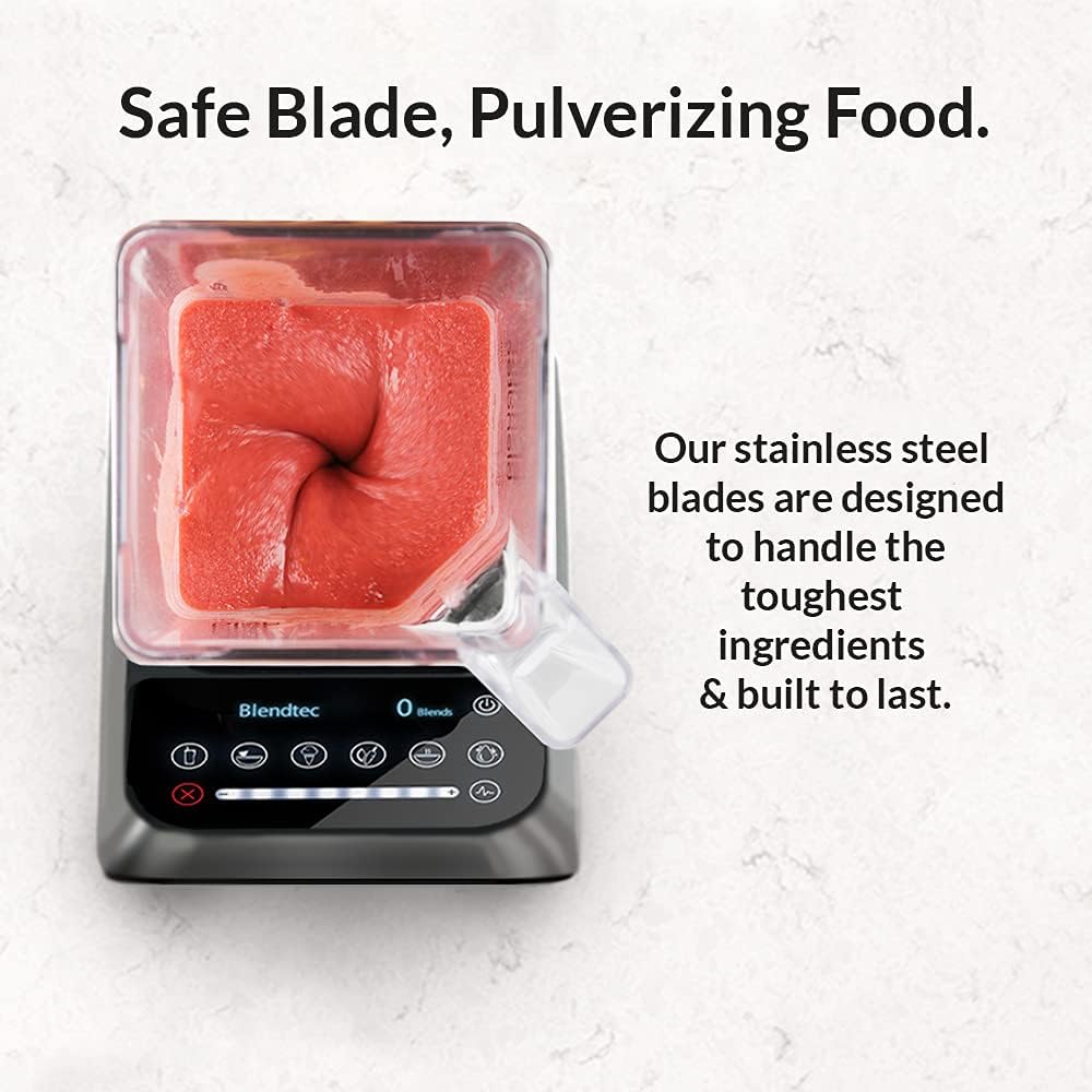 Blendtec Designer Series WildSide+ 90oz Jar Commercial-Grade Power Blender Black - Certified Refurbished