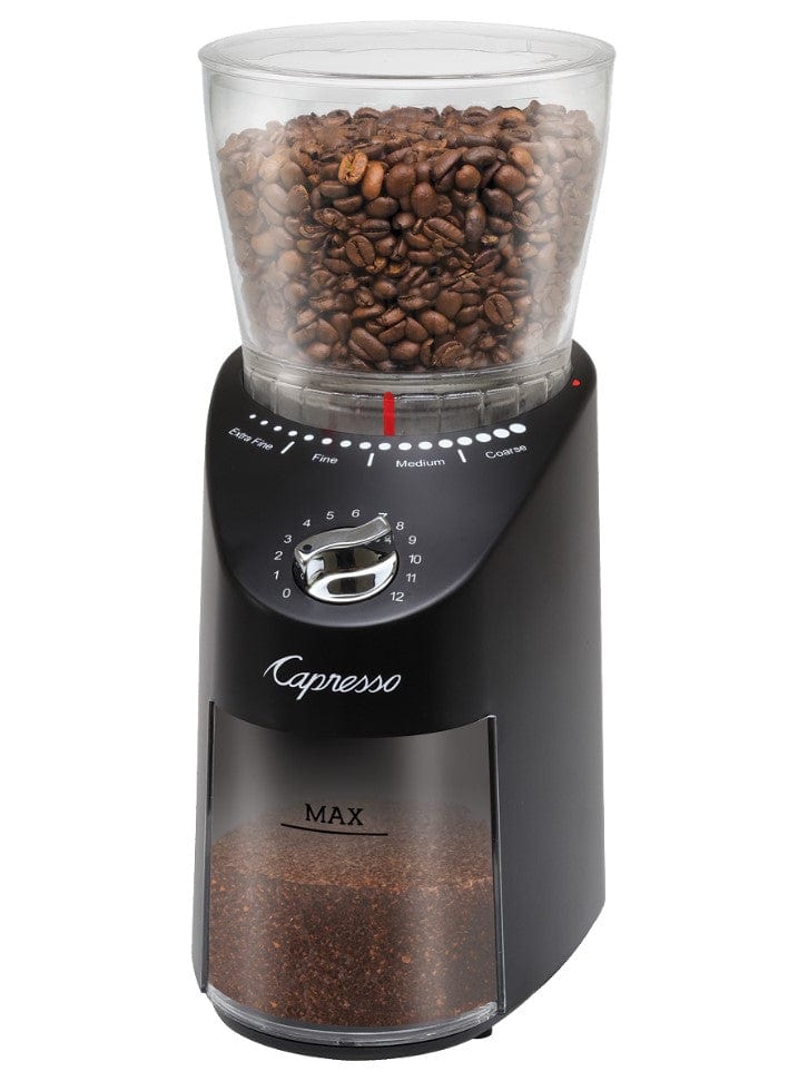 Capresso Whole Bean Coffee Grinder, Black - Certified Refurbished