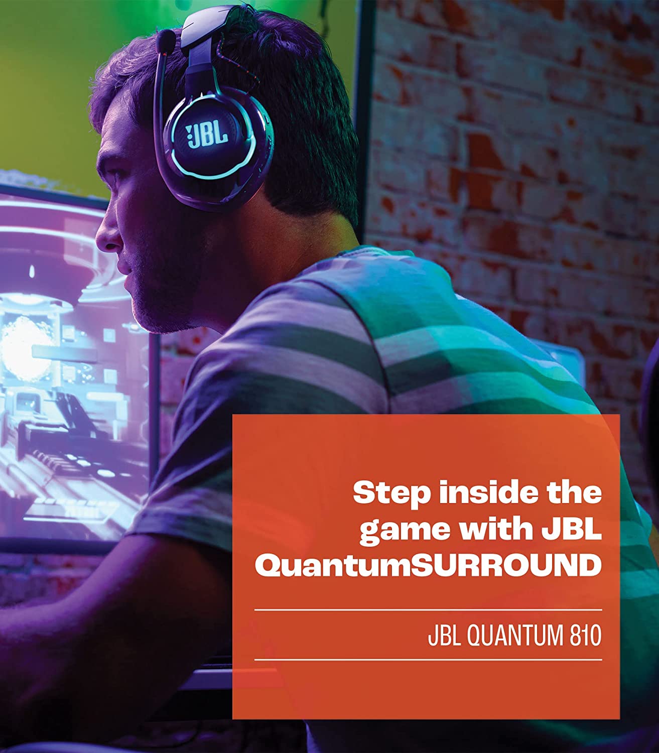 JBL Quantum 810 Wireless Over-Ear Performance Gaming Headset Black - Certified Refurbished