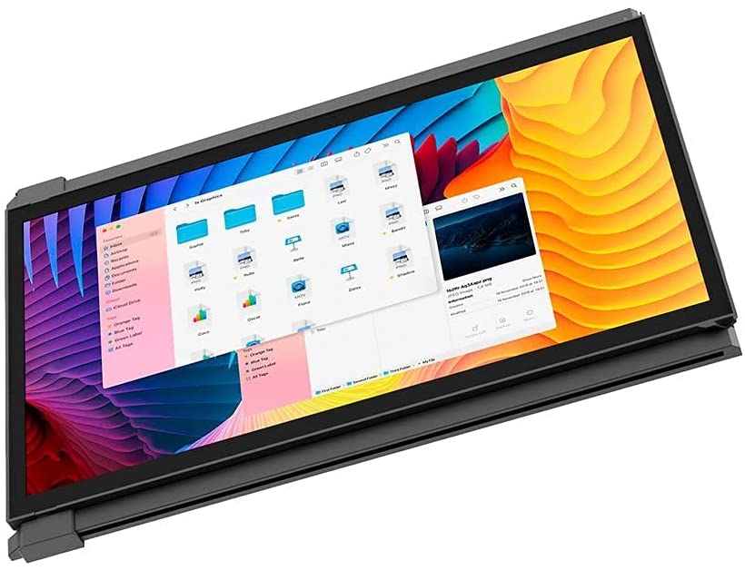 Mobile Pixels Duex Lite 12.5" Portable Monitor Full HD 1080P IPS Screen, USBC Ultra Portable Laptop Dual Monitor, Plug and Play, Any Laptops Compatible, Grey - Certified Refurbished