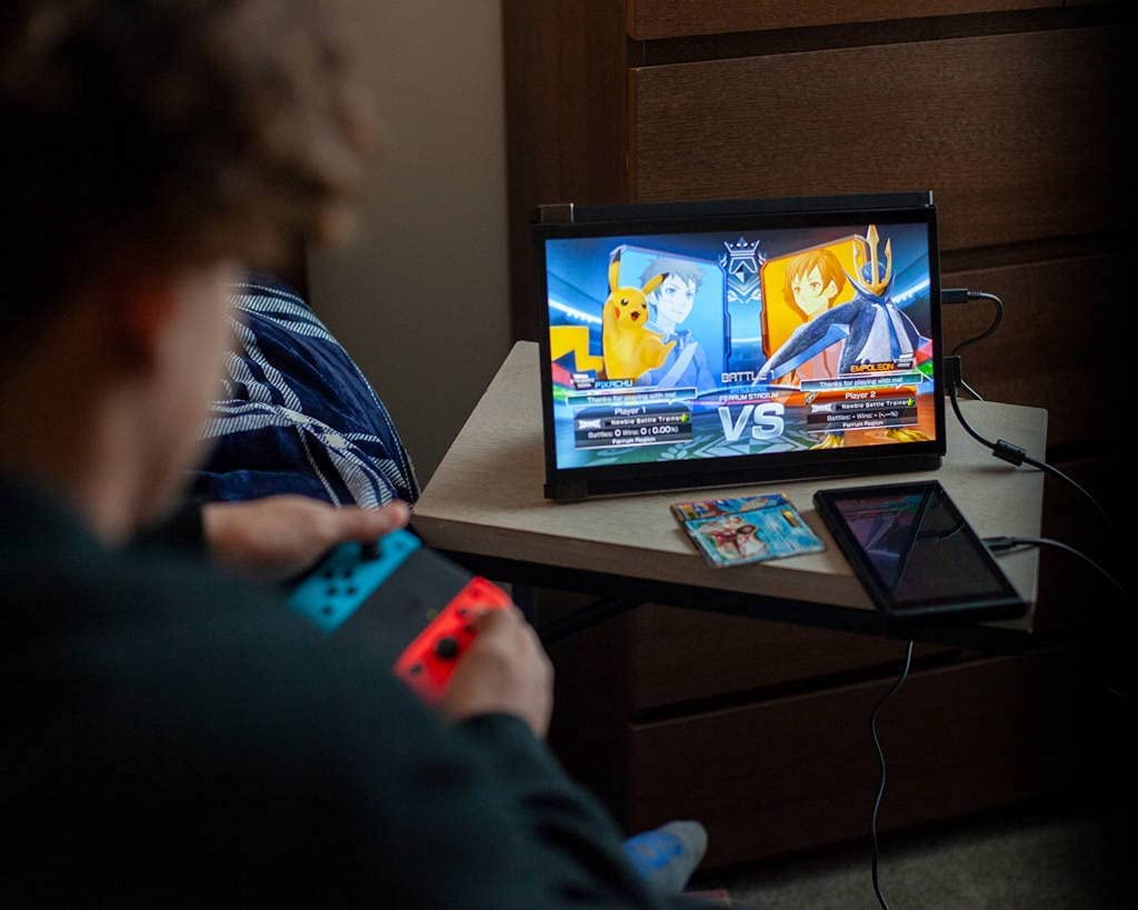 Mobile Pixels Duex Lite 12.5" Portable Monitor Full HD 1080P IPS Screen, USBC Ultra Portable Laptop Dual Monitor, Plug and Play, Any Laptops Compatible, Grey - Certified Refurbished