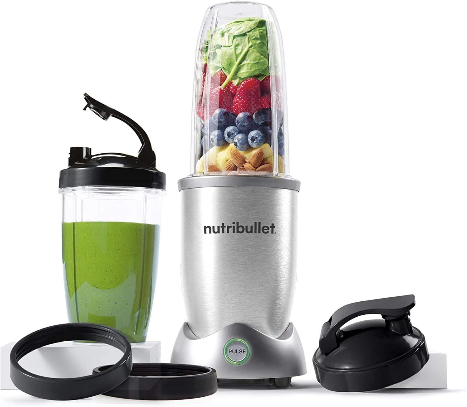NutriBullet N12-1001 Pro+ 1200W 10pc Single Serve Blender Gray - Certified Refurbished