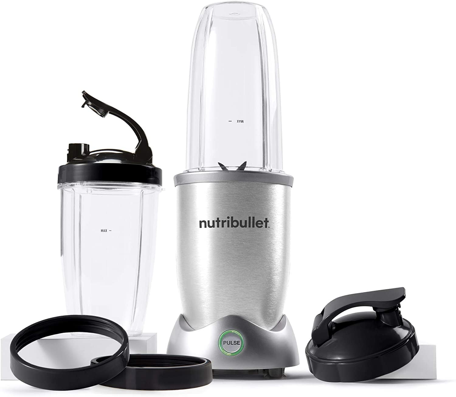 NutriBullet N12-1001 Pro+ 1200W 10pc Single Serve Blender Gray - Certified Refurbished