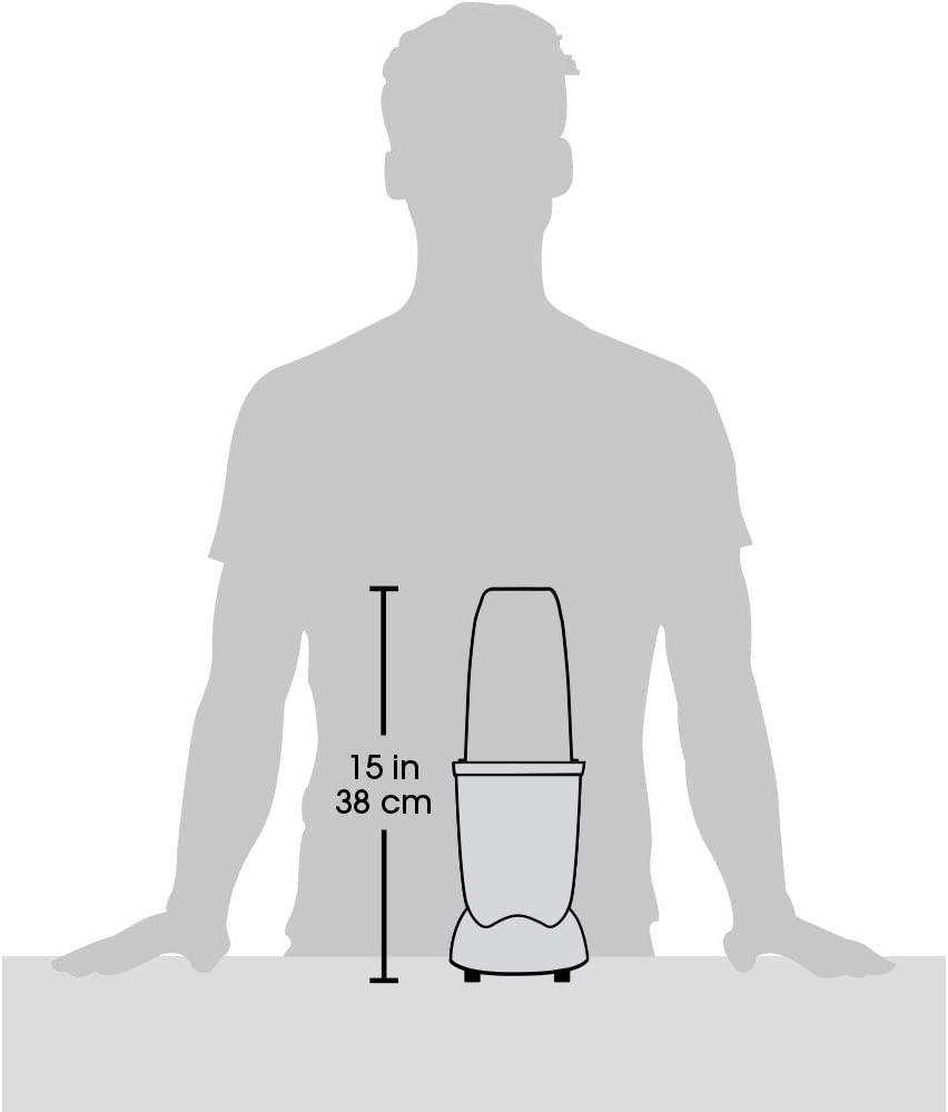 NutriBullet N12-1001 Pro+ 1200W 10pc Single Serve Blender Gray - Certified Refurbished