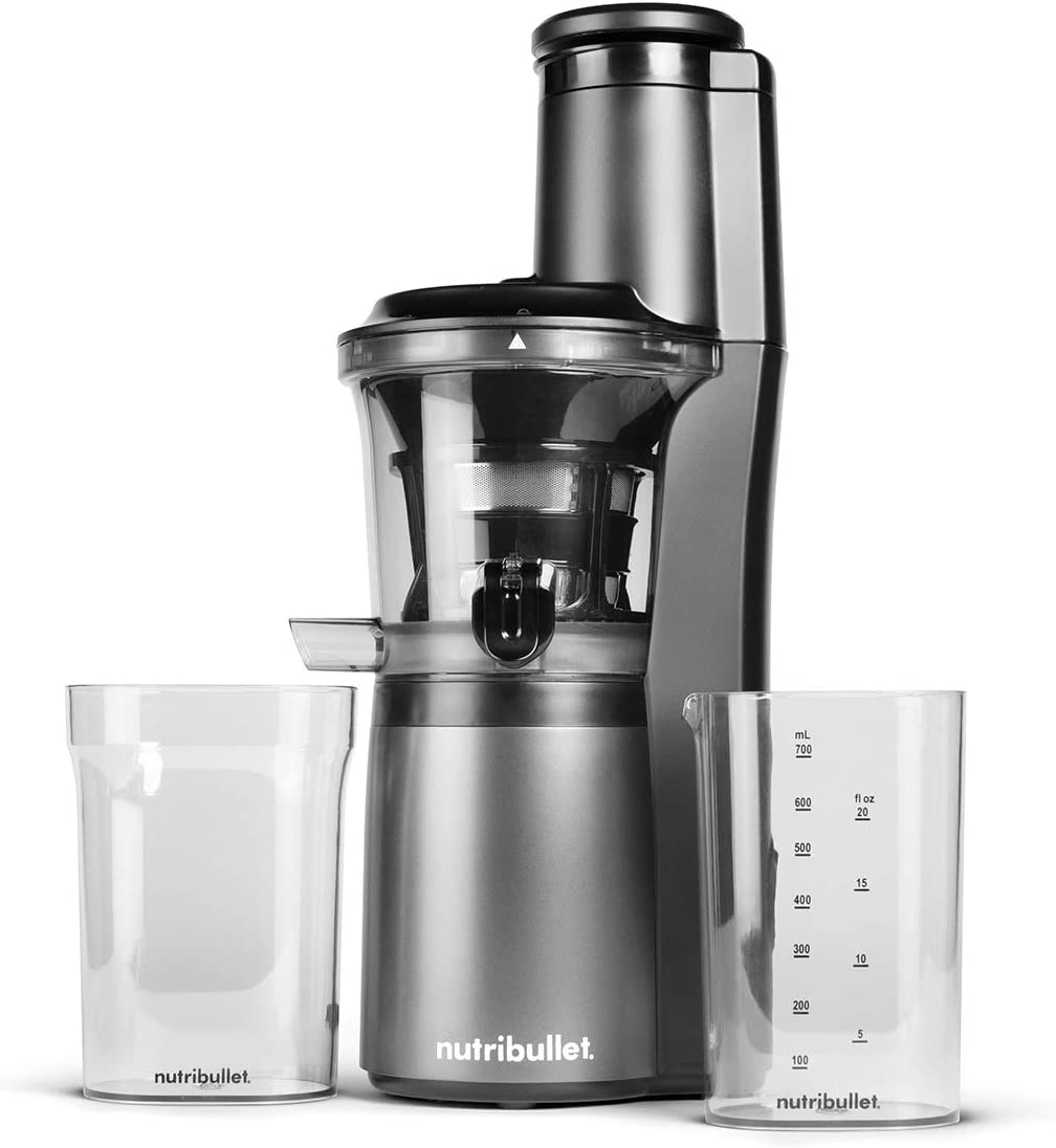 Nutribullet 150W Slow Masticating Cold Press Juicer with Brush Black - Certified Refurbished