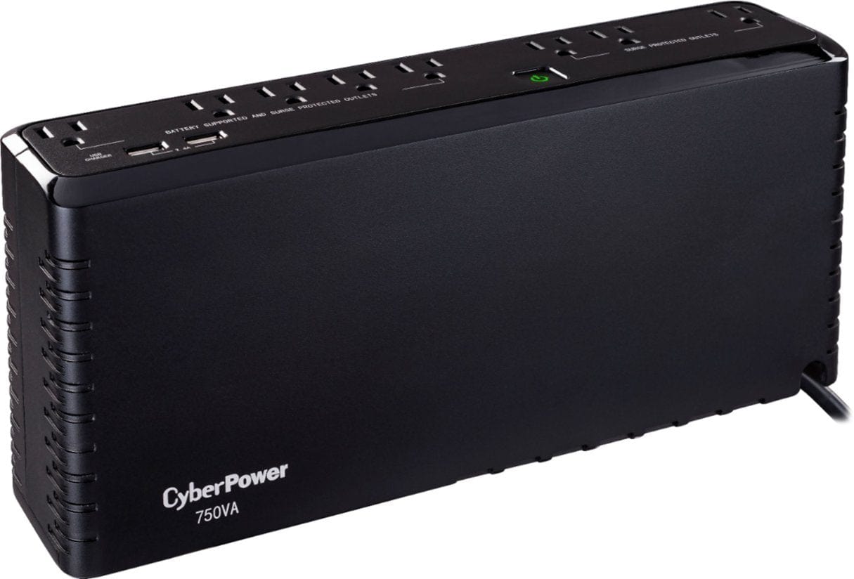 CyberPower SL750U 750VA/375W Slim Standby UPS - Certified Refurbished