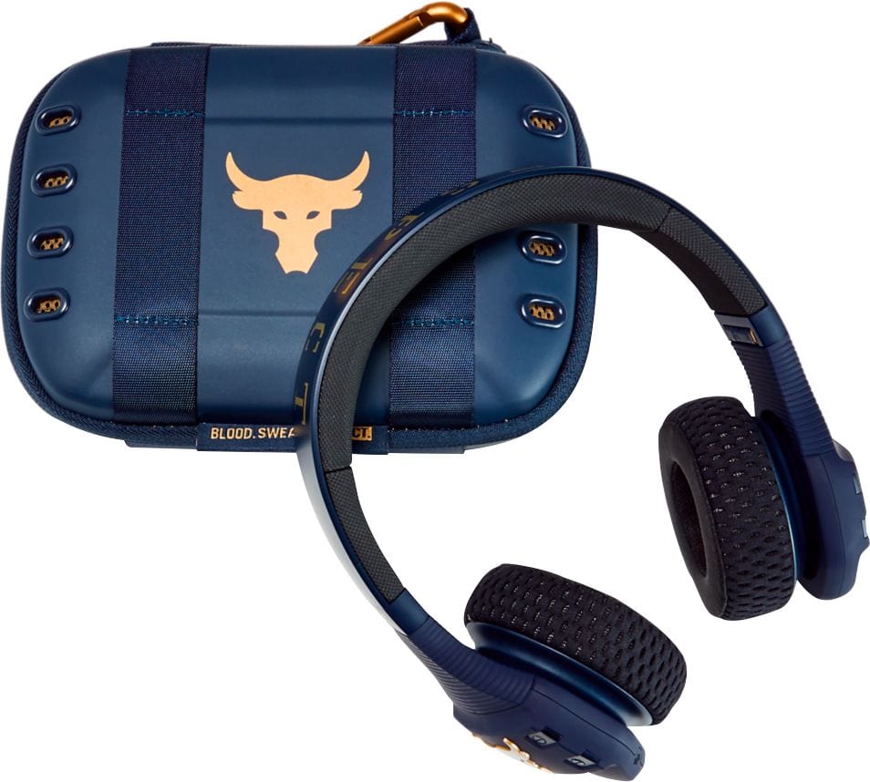 JBL Sport Project Rock Headphones Blue Certified Refurbished