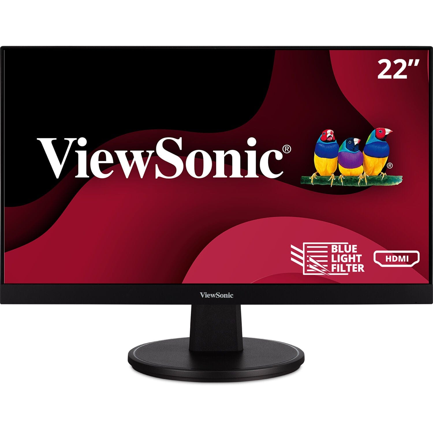 ViewSonic 22" 16:9 Frameless Adaptive-Sync LCD Monitor - Certified Refurbished