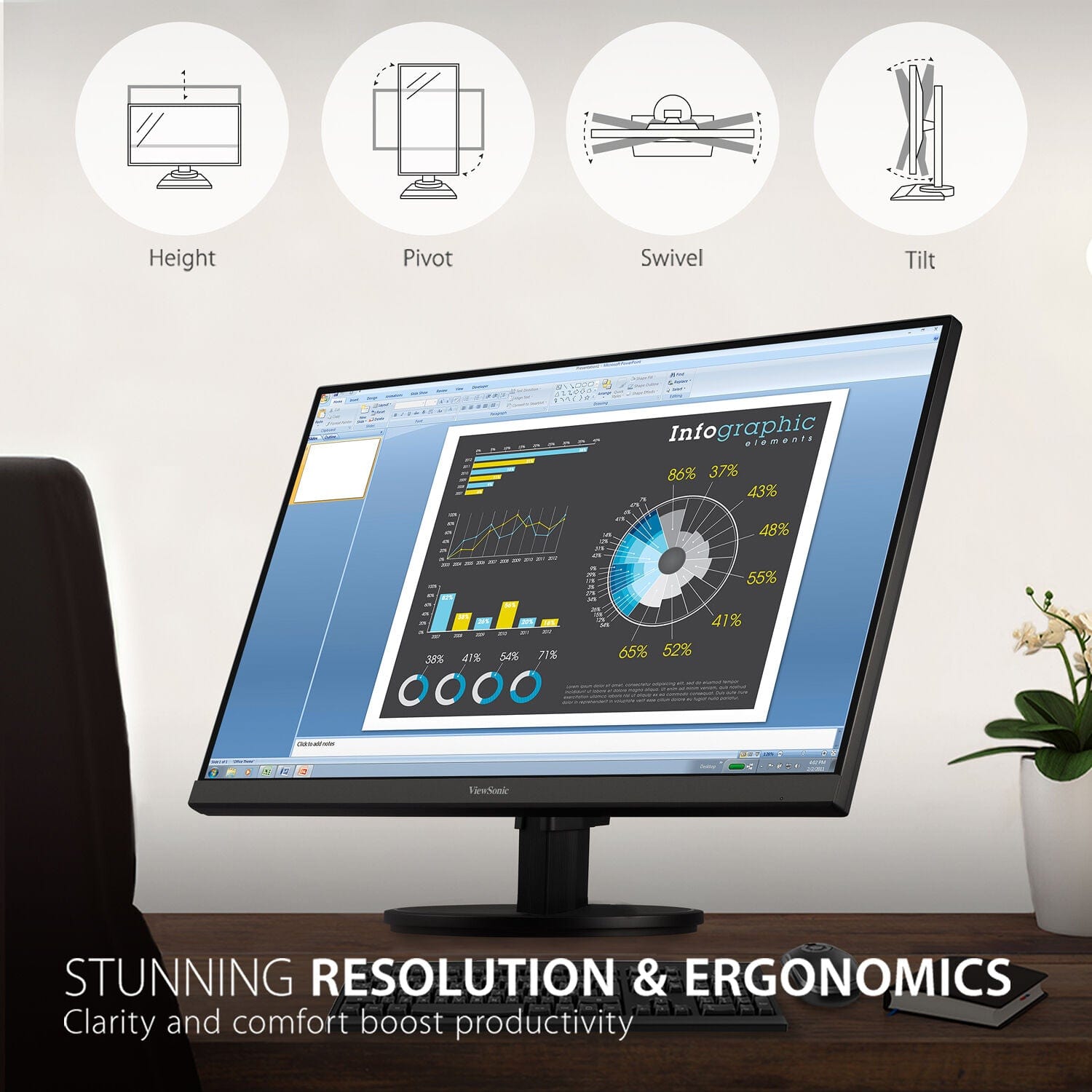 ViewSonic 27" 16:9 Adaptive-Sync MVA Monitor - Certified Refurbished