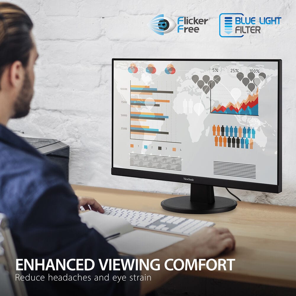 ViewSonic 27" 16:9 Adaptive-Sync VA Monitor - Certified Refurbished