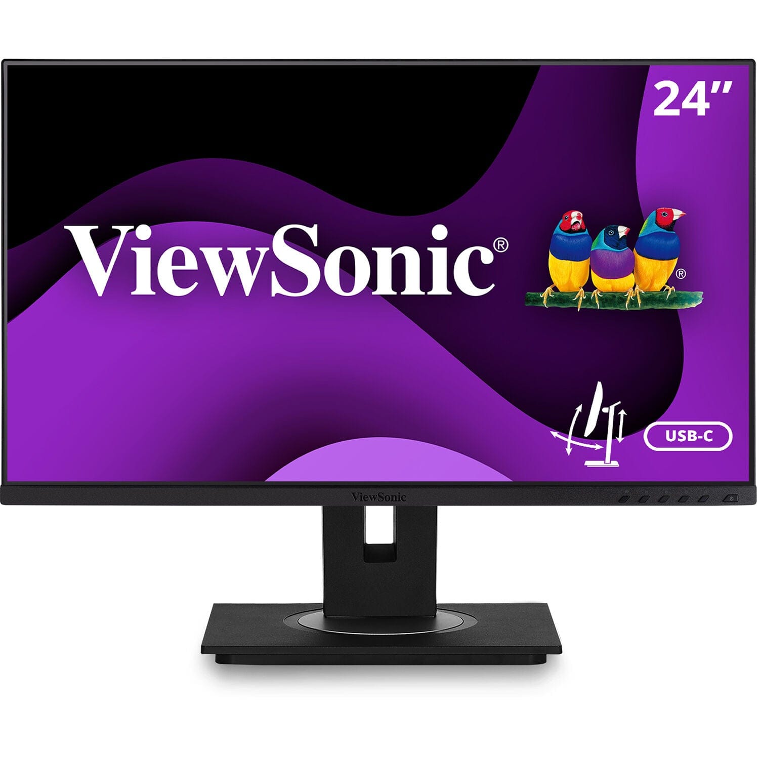 ViewSonic 24" Ergonomic 1080p USB IPS Docking Monitor Certified Refurbished