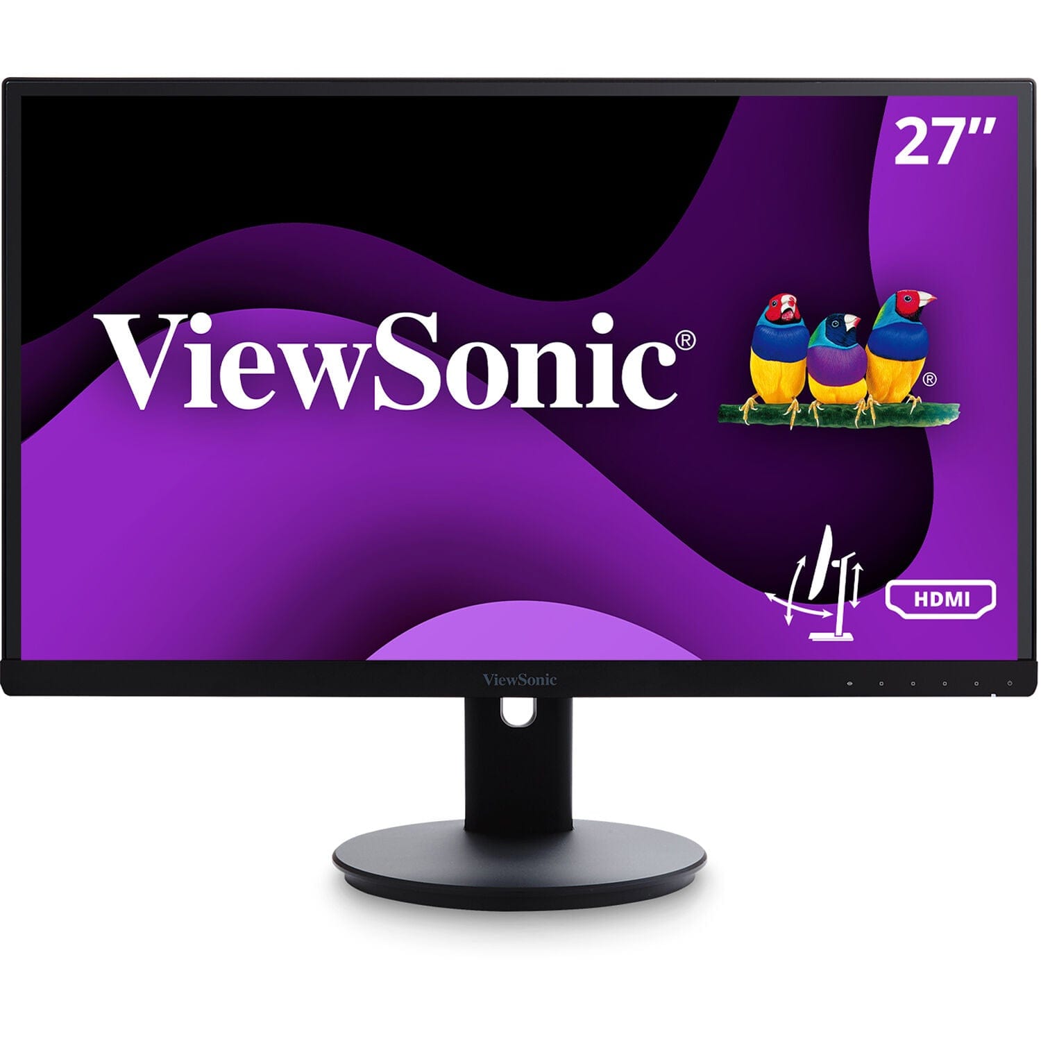 ViewSonic 27" IPS 1080p Ergonomic Frameless Monitor with HDMI and DisplayPort for Home and Office - Refurbished