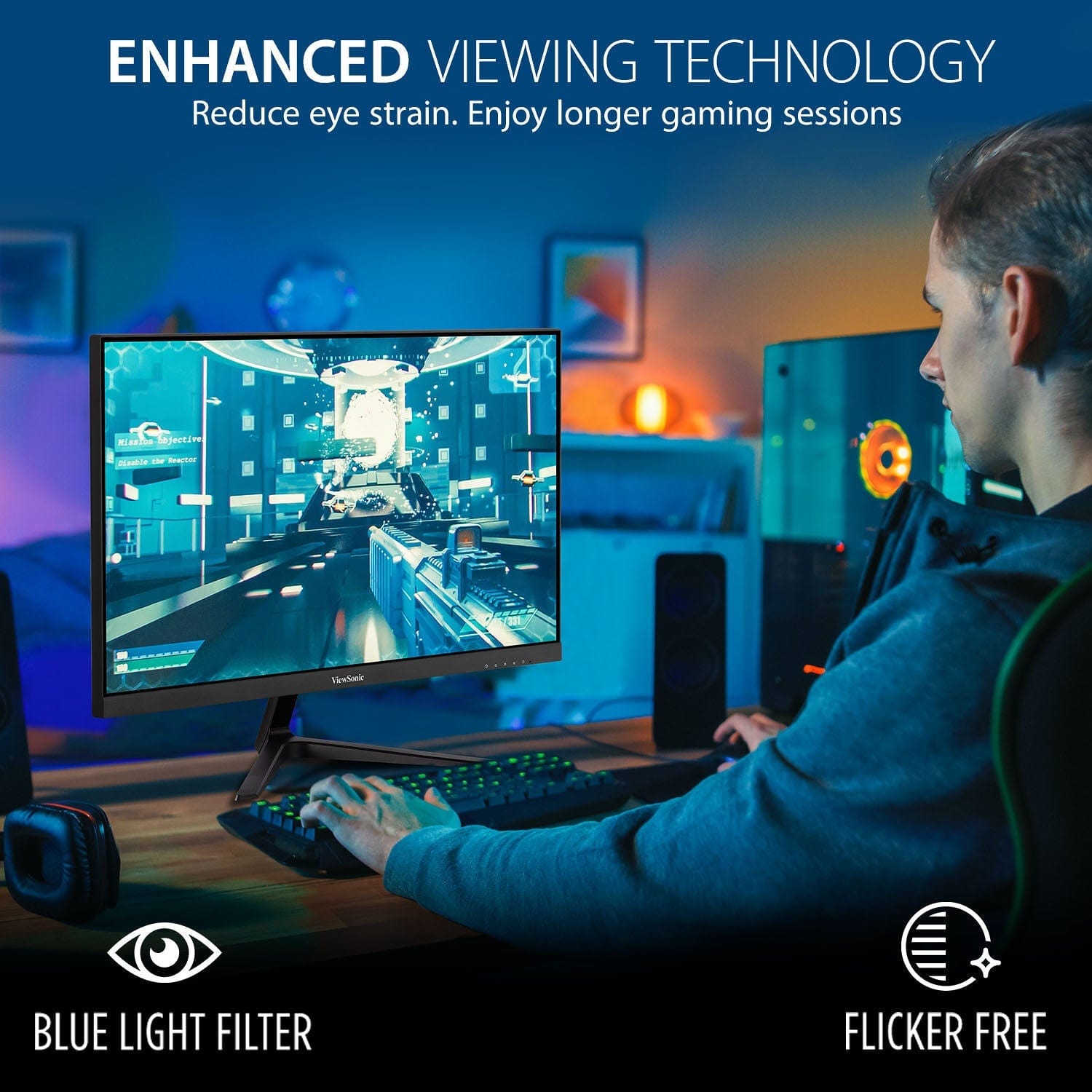 ViewSonic 24" 165Hz Full HD Gaming Monitor - Certified Refurbished