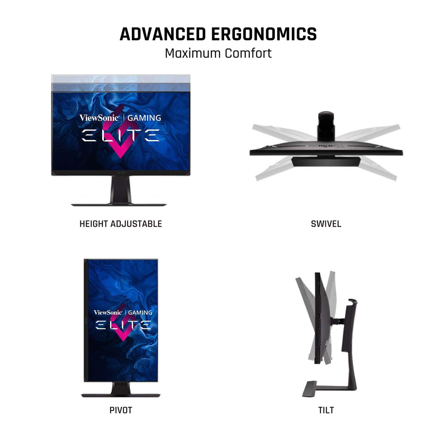 ViewSonic Elite 25" 1ms 280Hz IPS Gaming Monitor - Certified Refurbished