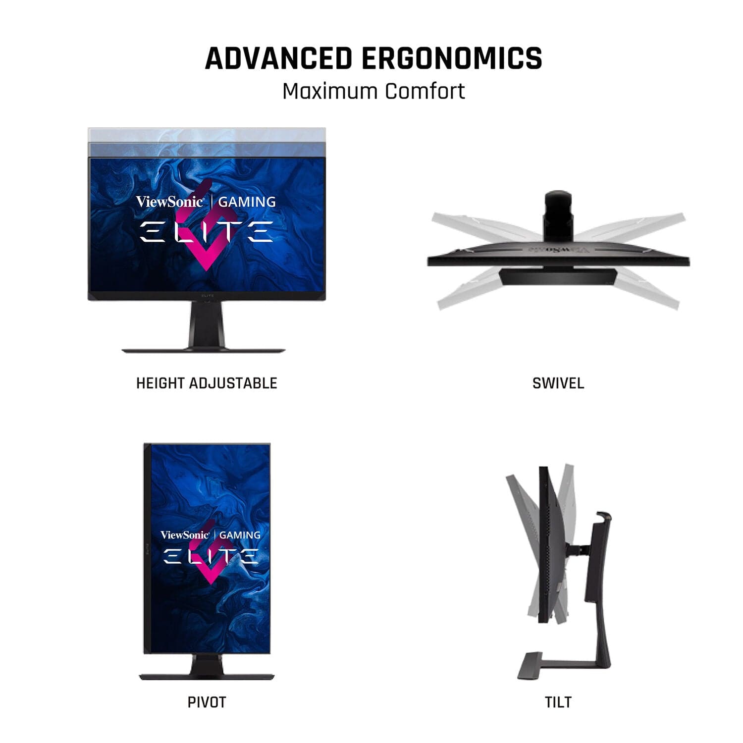 ViewSonic Elite 32" 4K IPS 144Hz Gaming Monitor - Certified Refurbished