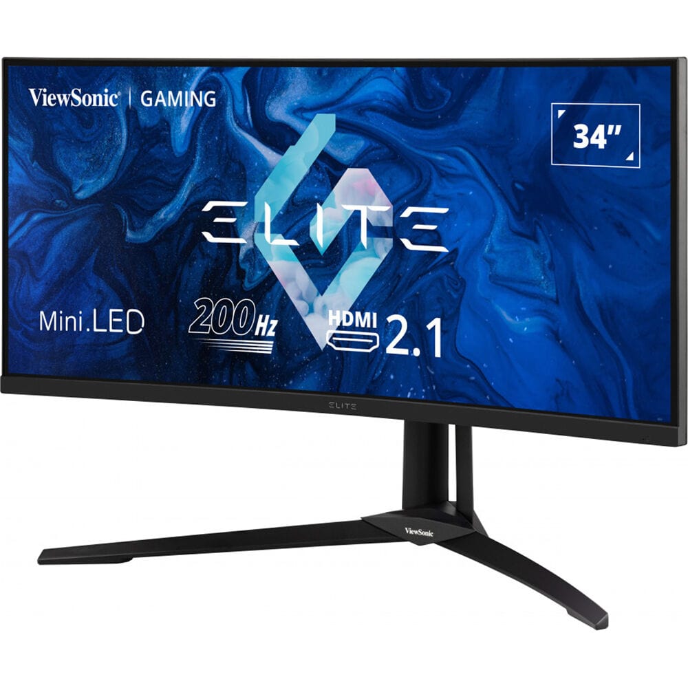 ViewSonic Elite 34" 1440p 200Hz, Mini LED, USB CCurved Gaming Monitor - Certified Refurbished