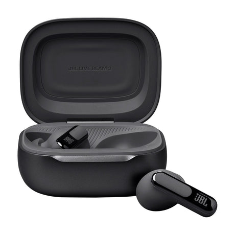 JBL Live Beam 3 True Wireless Bluetooth Earbuds, Black - Certified Refurbished