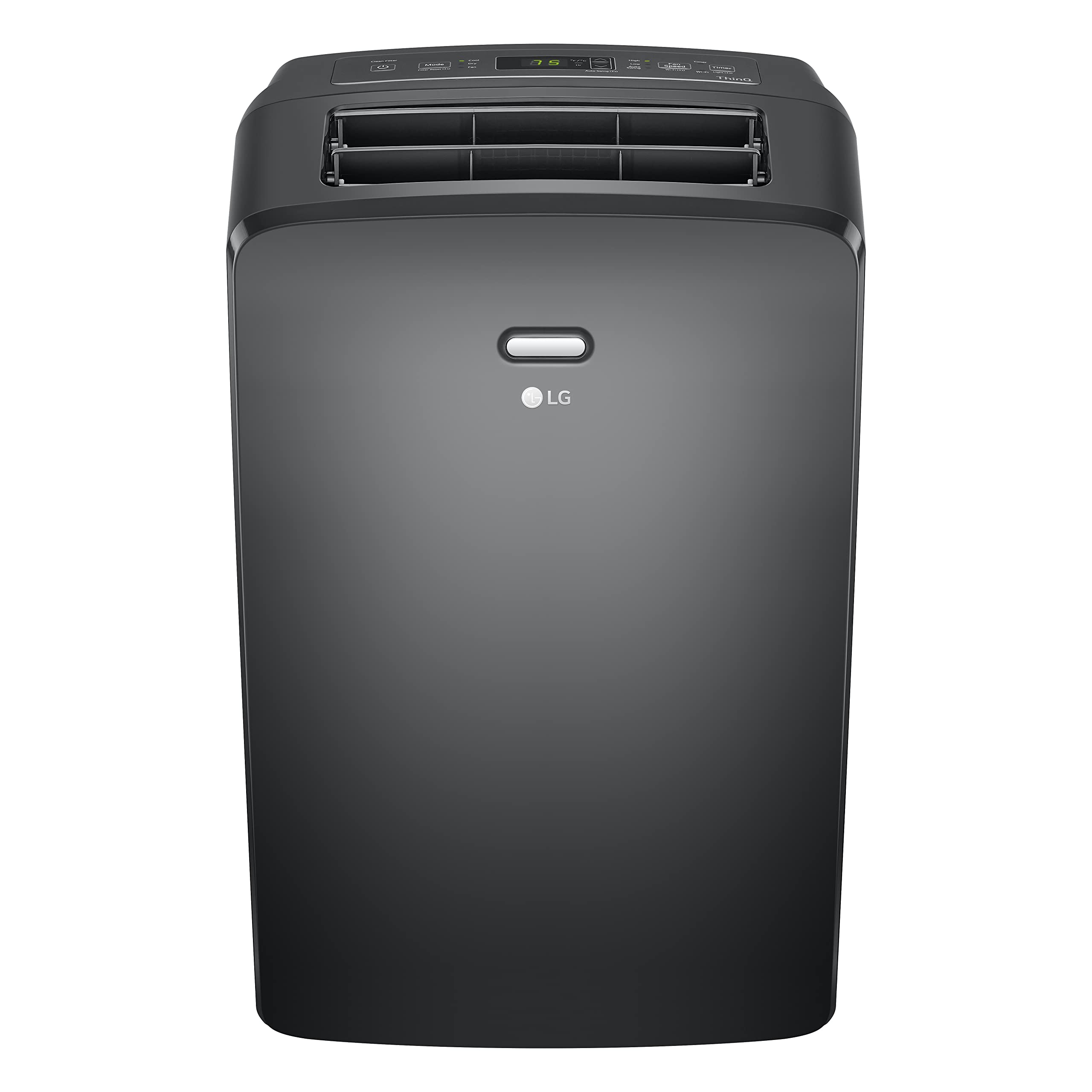 LG 8000 BTU DOE Smart Wi-Fi Portable Air Conditioner, 3-in-1, Cools 350 Sq Ft, Gray - Certified Refurbished