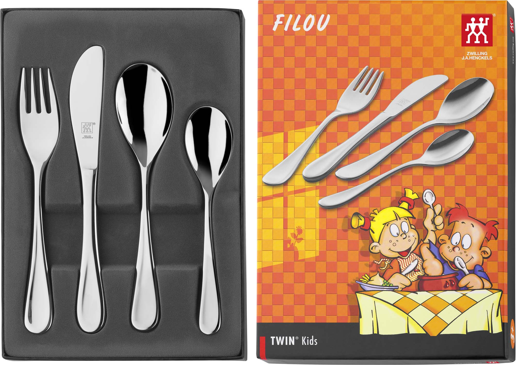 Zwilling Twin Kids Filou 4-pc 18/10 Stainless Steel Flatware Set