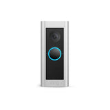 Ring Wired Doorbell Plus Smart Doorbell, 1080p HD, Color Night Vision, Dual-Band Wi-Fi, Satin Nickel - Certified Refurbished