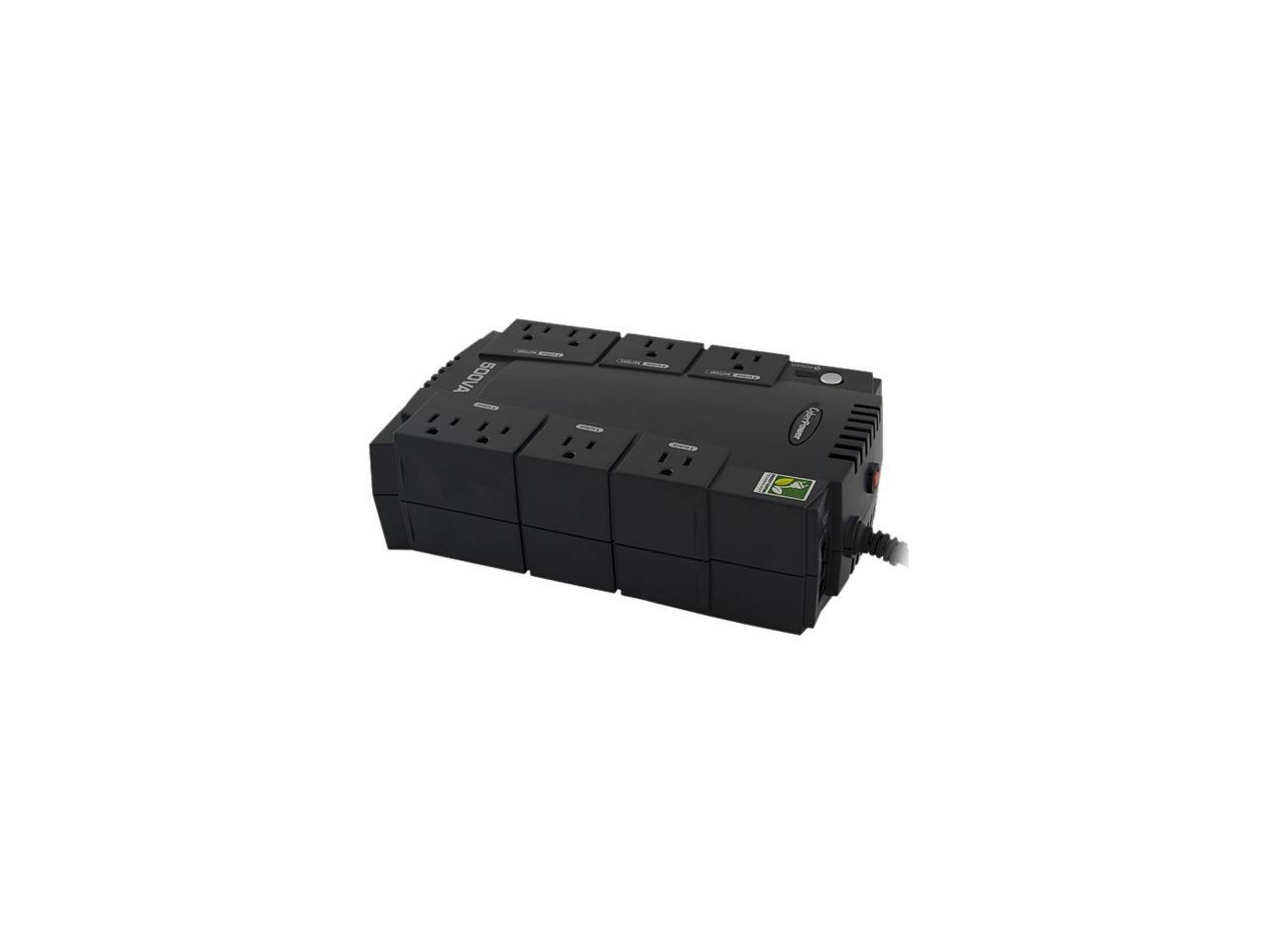 CyberPower 625VA/375W 8 Outlets Battery Back-Up System