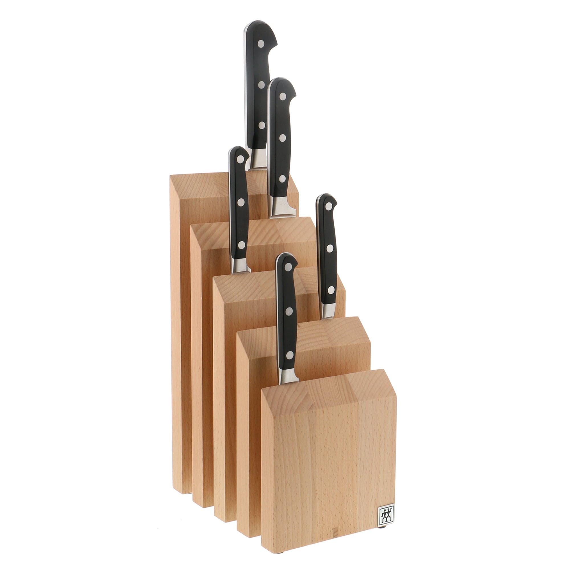 Zwilling Italian Upright Magnetic Knife Block - Natural Beechwood