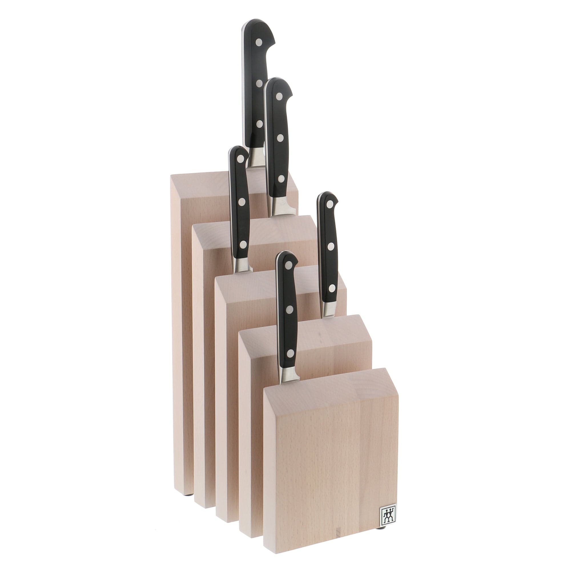 Zwilling Italian Upright Magnetic Knife Block - White-Colored Beechwood